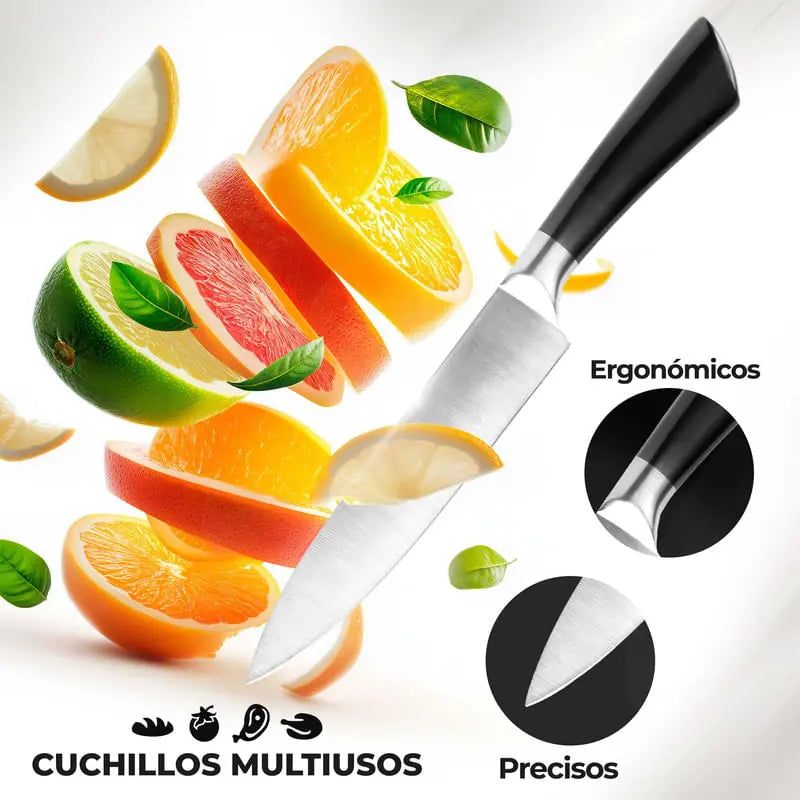 SET DE CUCHILLOS VASE GIRATORIA