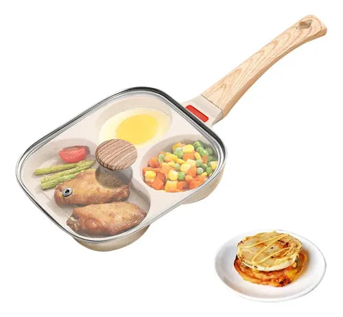 SARTEN COMPARTIMENTOS CON TAPA