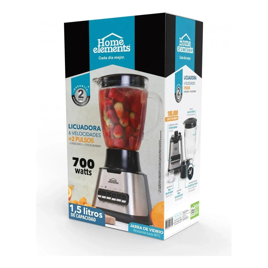 LICUADORA 700W JARRA DE VIDRIO
