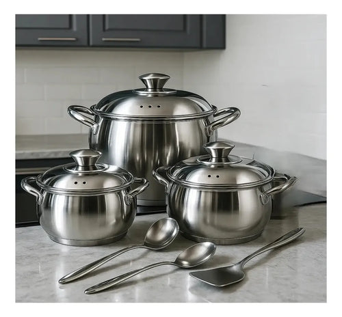 BATERIA DE COCINA 9 PIEZAS