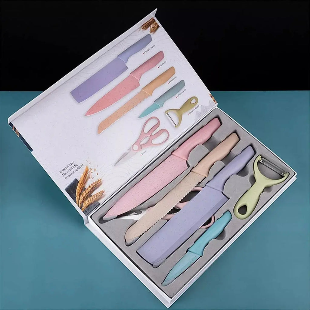 SET CUCHILLOS DE COLORES