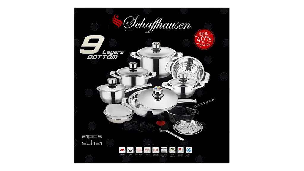 BATERIA DE COCINA 21 PIEZAS SCHAFFHAUSEN