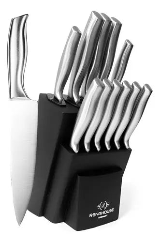 SET DE CUCHILLOS BASE AFILADORA