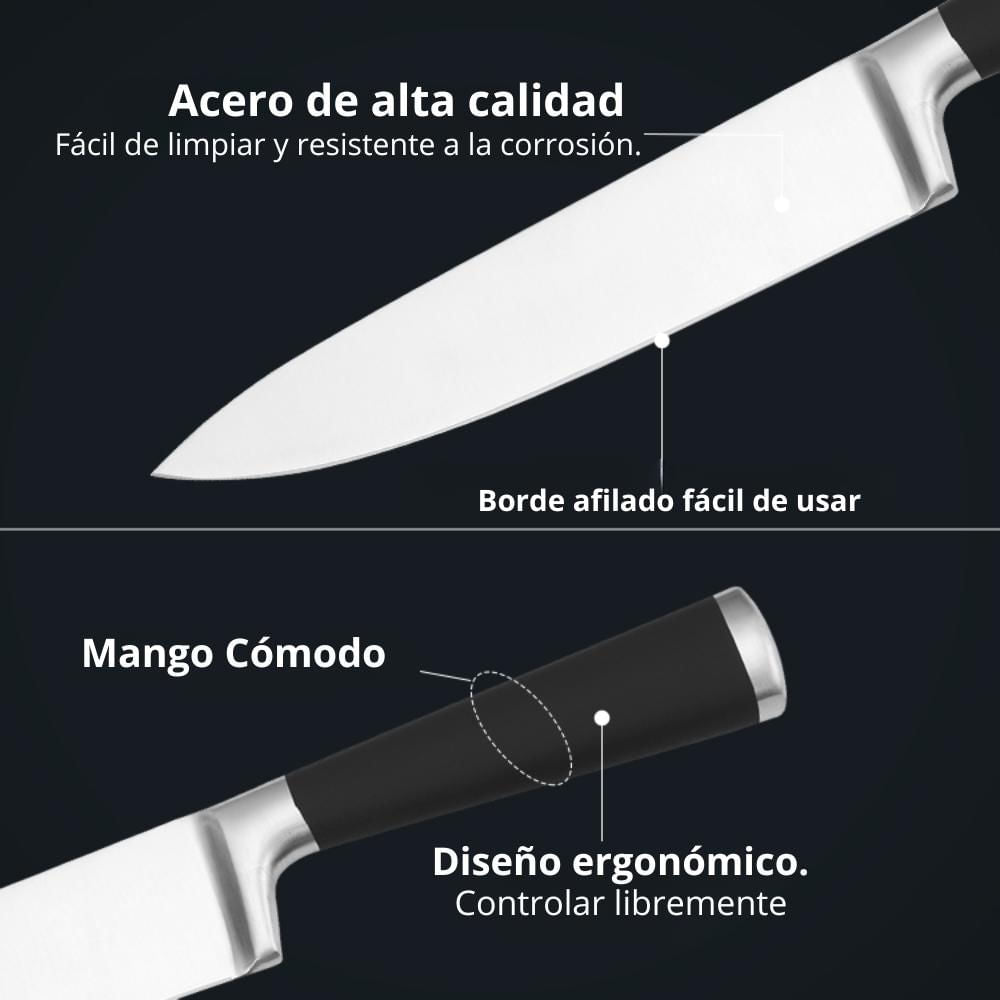 SET CUCHILLOS BASE AFILADORA