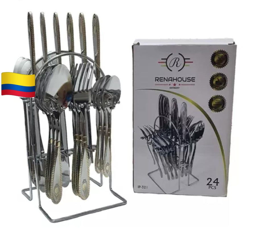 SET CUBIERTOS 24 PIEZAS BASE