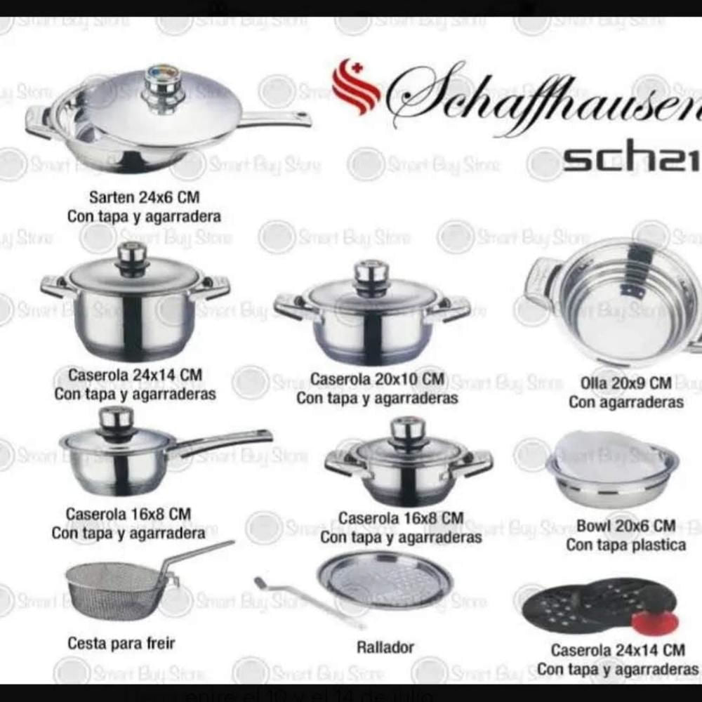 BATERIA DE COCINA 21 PIEZAS SCHAFFHAUSEN