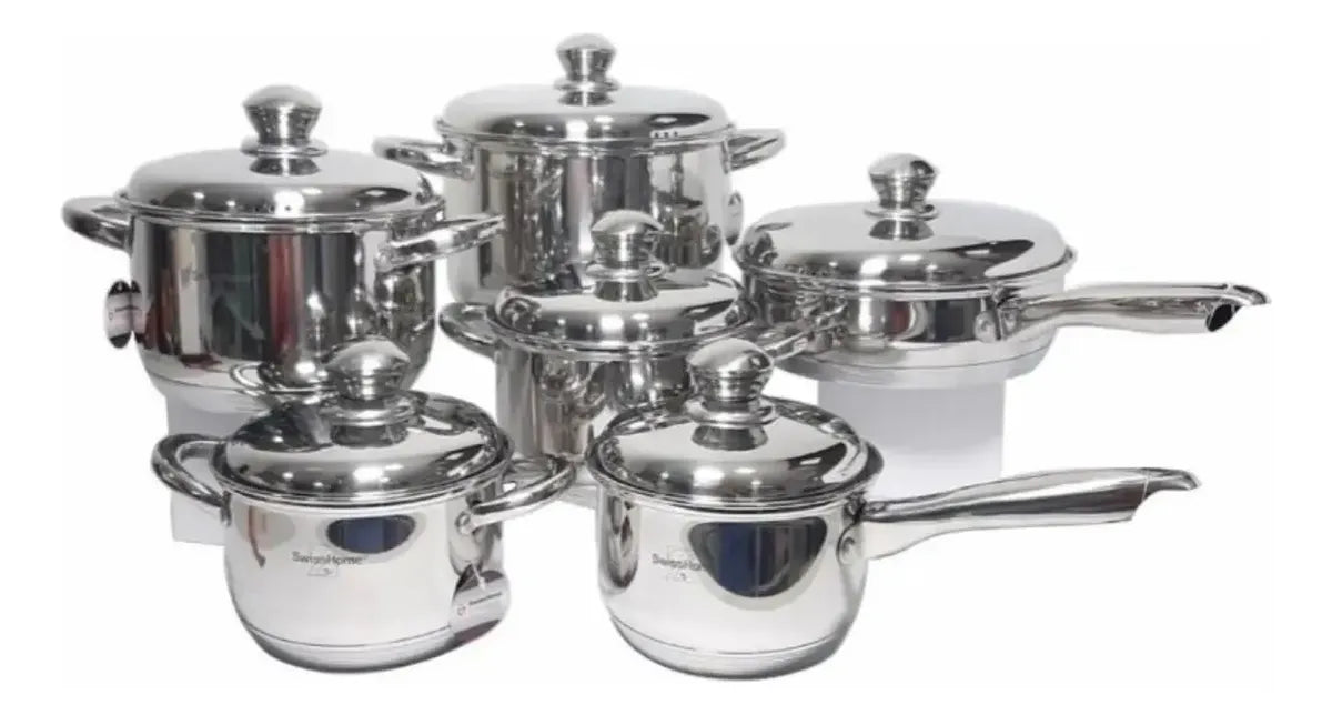 BATERIA DE COCINA 12 PIEZAS SUIZA