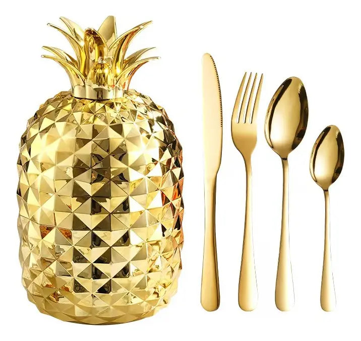 SET CUBIERTOS ESTUCHE DE PIÑA