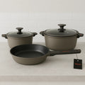 BATERIA DE COCINA 5 PIEZAS PIEDRA VOLCANICA