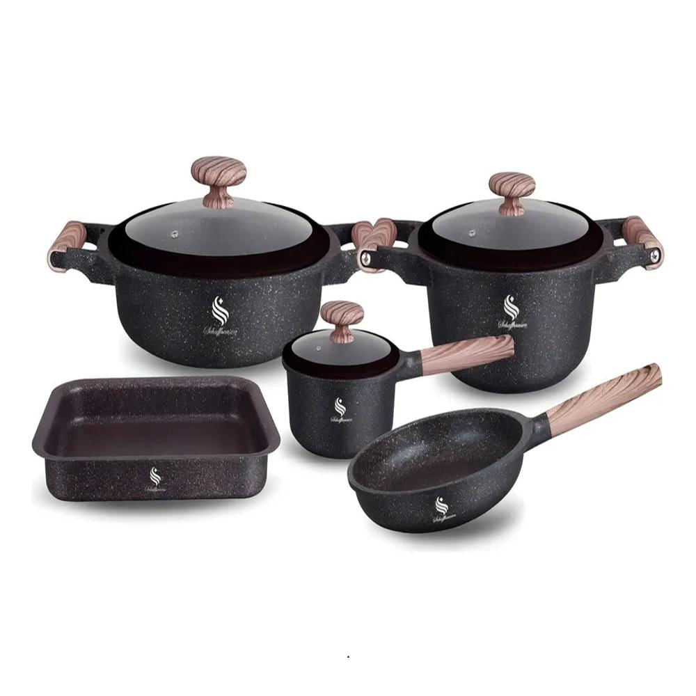 BATERIA DE COCINA EN PIEDRA VOLCANICA 8 PIEZAS